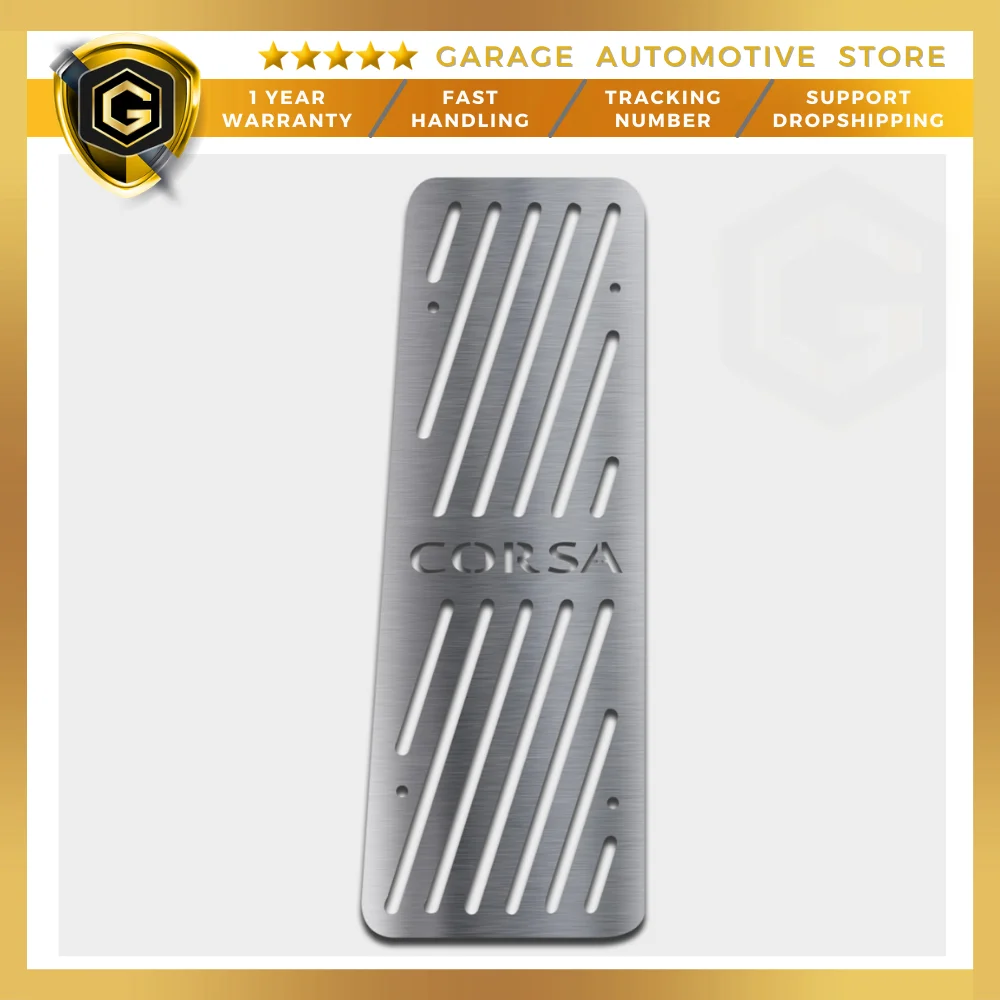 

For Opel Corsa Stainless Steel Chrome Accessories Foot Rest Pedal 2006 -2010