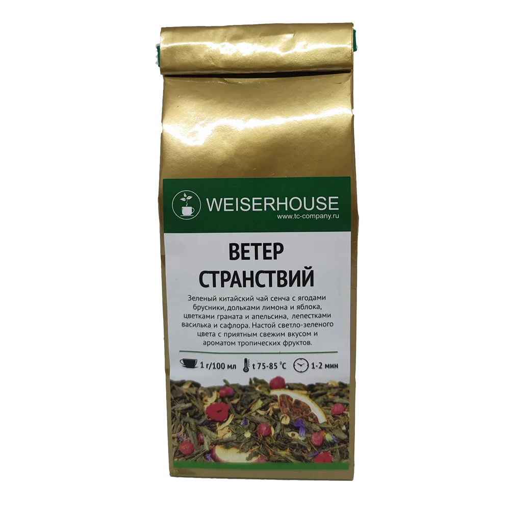 Чай зеленый Ветер странствий Вайсерхаус (Китайский чай сенча лимон яблоко