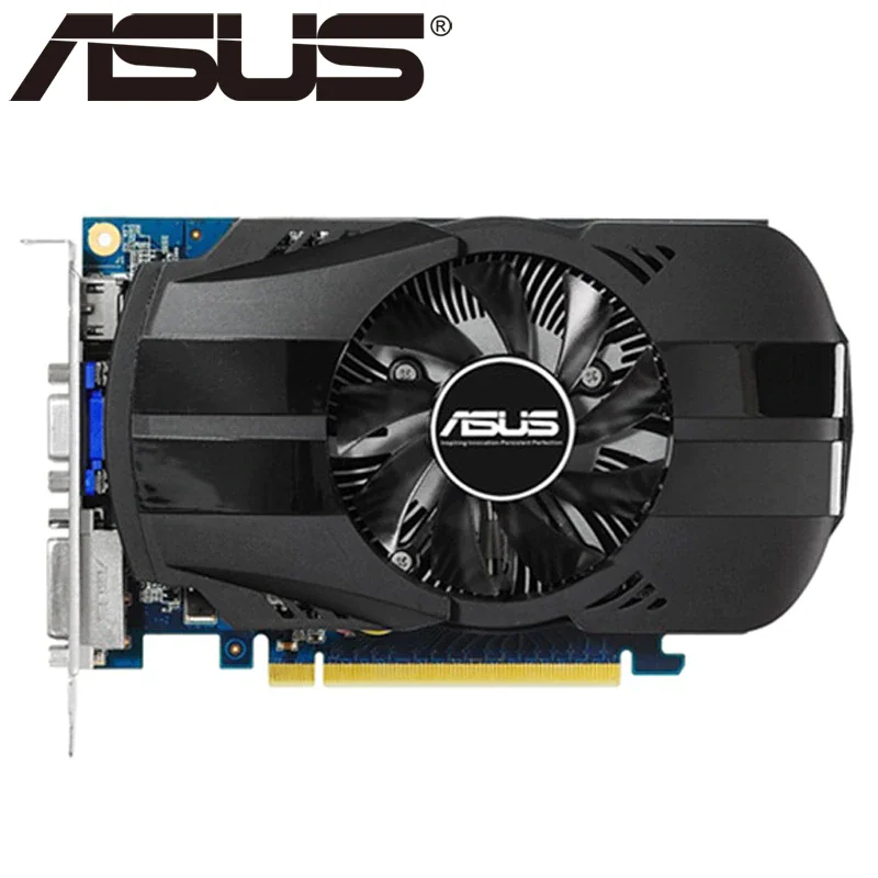 Оригинальная Видеокарта ASUS GT730 1 ГБ SDDR3 графические карты для nVIDIA Geforce GPU games Dvi VGA б/у
