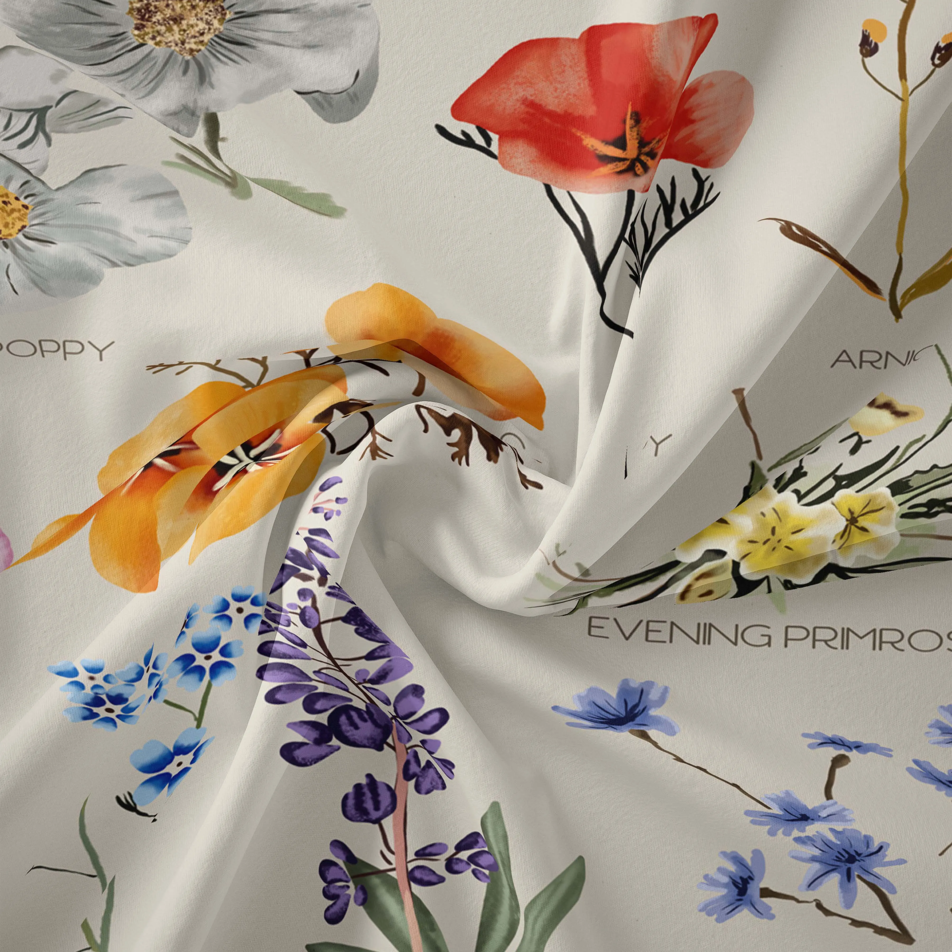 Настенный Цветок INS ботанический гобелен в виде диких цветов стиле тагуаро