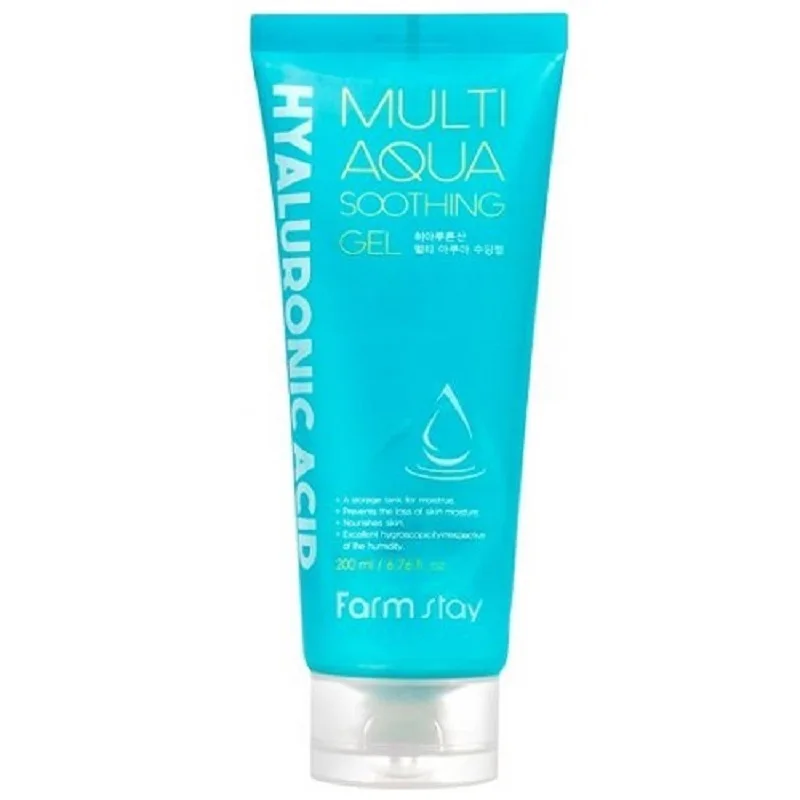 Гель универсальный с гиалуроновой кислотой. Farmstay Hyaluronic Acid Multi Aqua Soothing Gel 200ml.