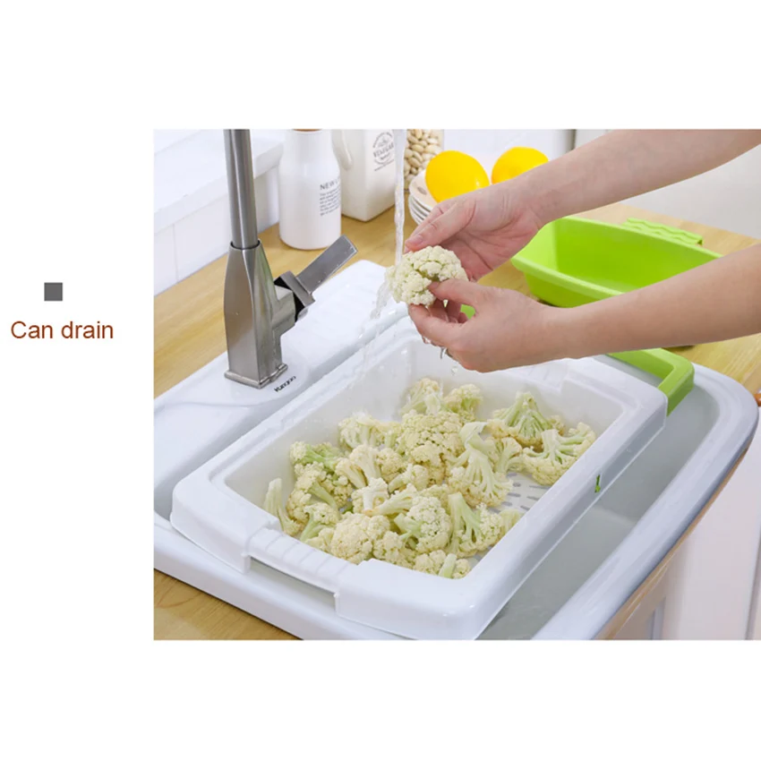 MEMDOO 3 в 1 разделочная доска Многофункциональный разделочный блок кухонная