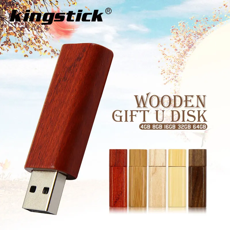 

Rectangle wooden USB 2.0 Flash usb drive 128GB pendrive 16GB 32GB 64GB usb flash drive real capacity cle usb pen drive 2.0 stick