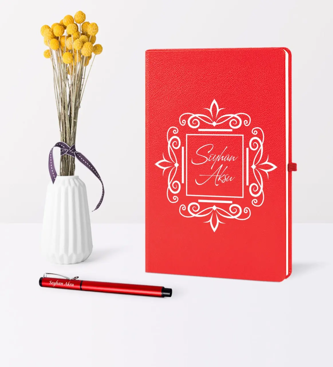 

Personalized Is Red Notebook Pen Set-1 Reliable Quality Cost-Effective Custom Design Gift Souvenir Moment Daily