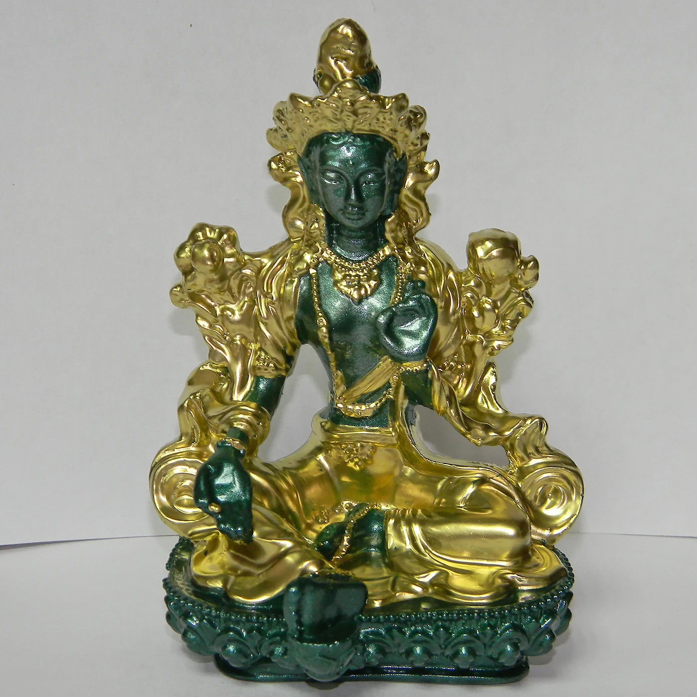 Статуэтка Богиня Тара зеленая 12 см |