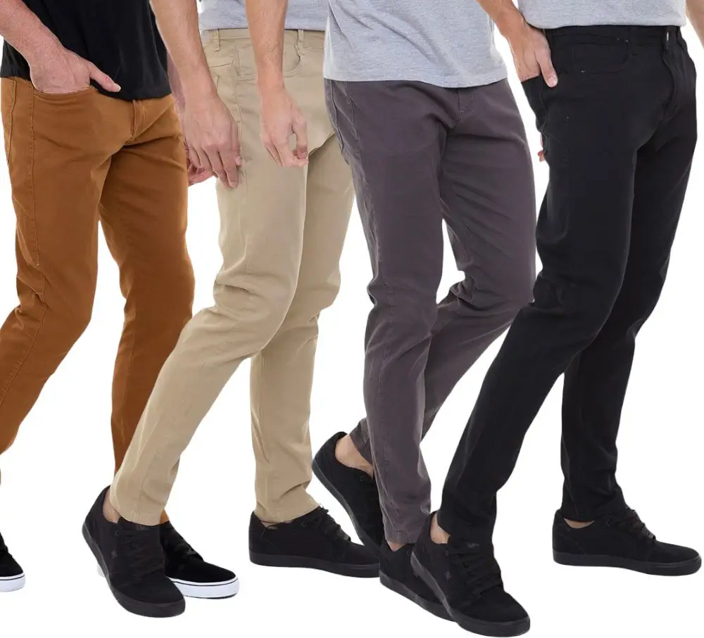 

Men's Twill Slim Fit C/Elastane Various Colors 38 to 48