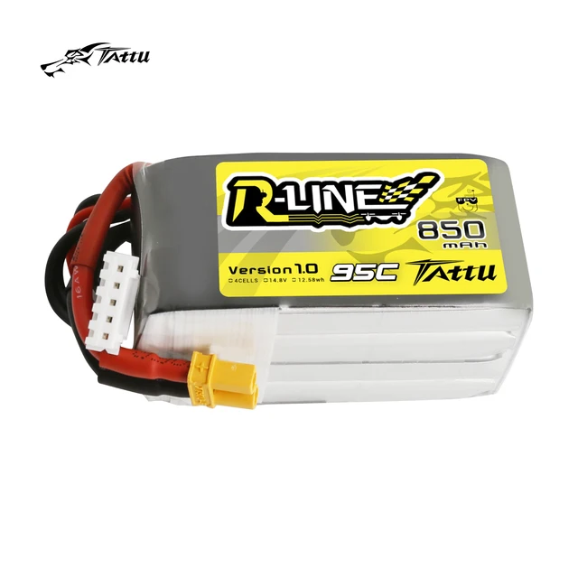 Gens Ace Tattu R-Line V1.0 4S 14.8V 850mAh 95C XT30