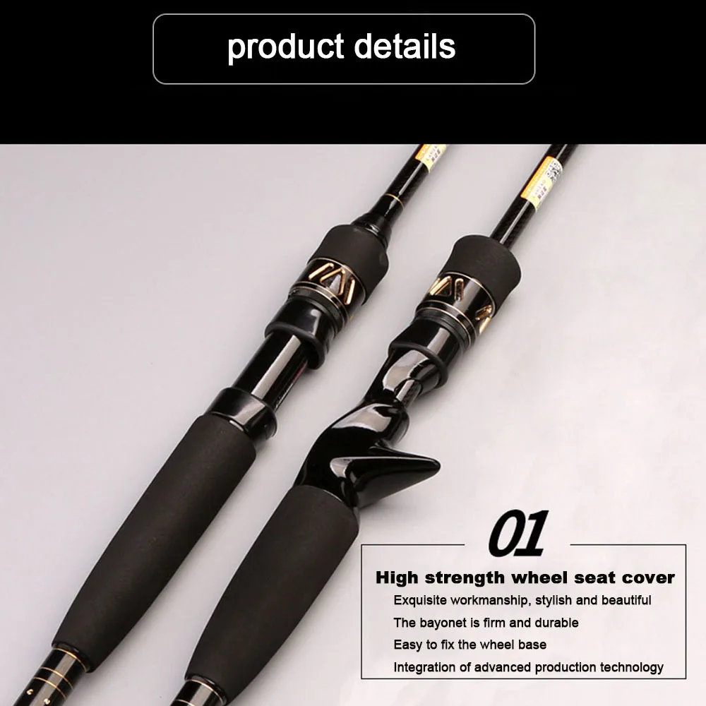 2-х секционный спиннинг из углеродного волокна/кастинговое удилище Ультралегкая