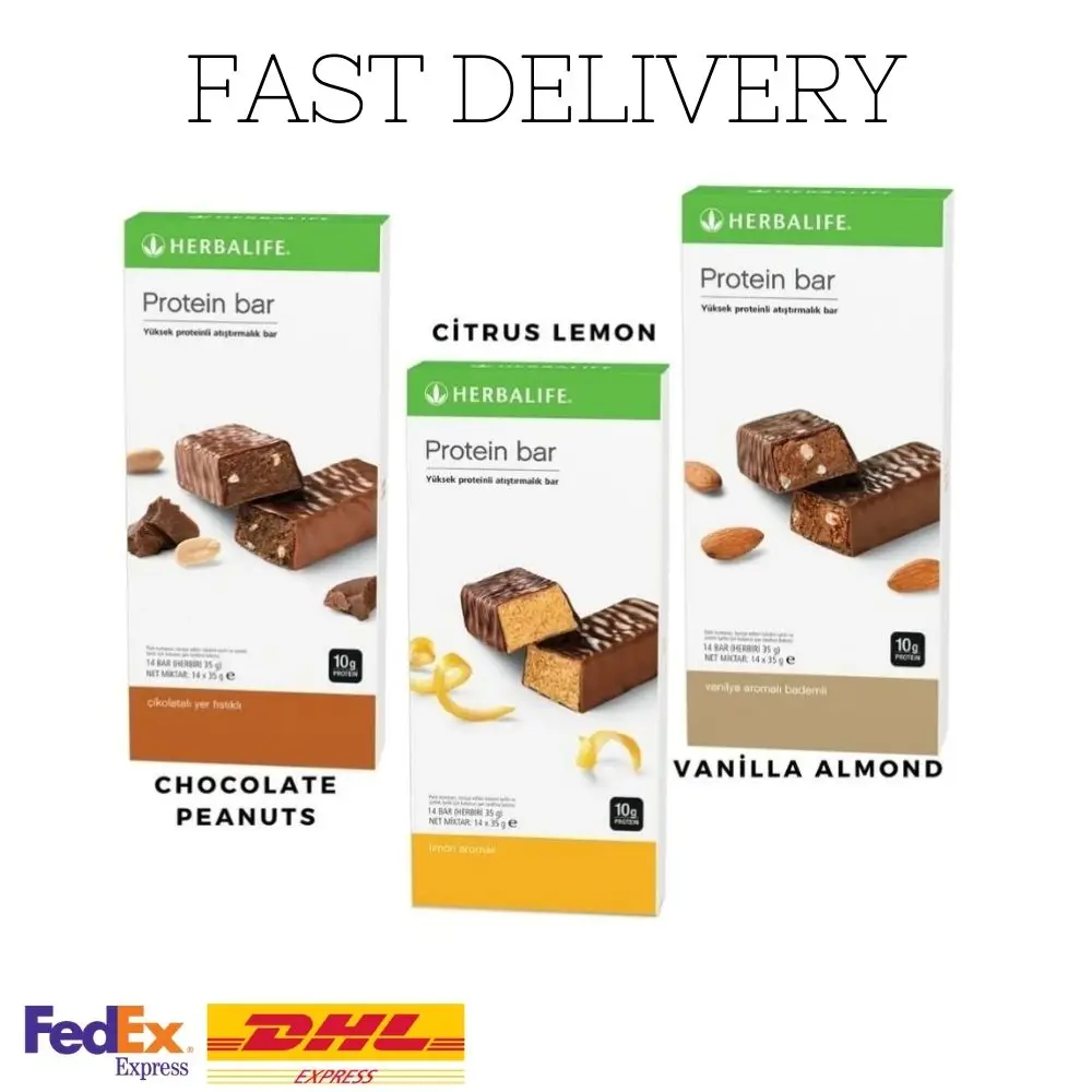 

Herbalife Protein Bar Snack for Energy and Nutrition All Flavors, 35g / 14 Pcs