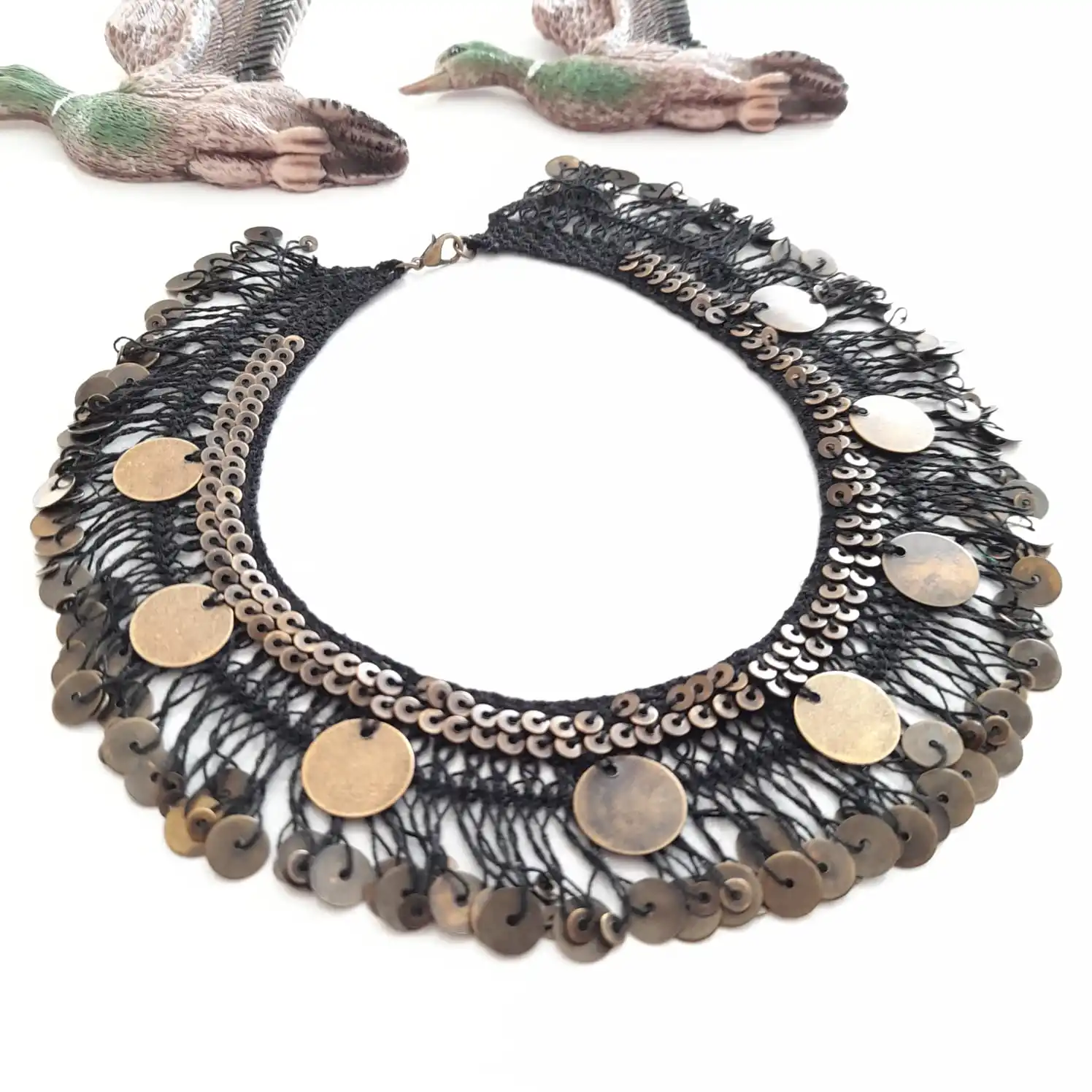 Goodtime Sequin Necklace Women Handmade Jewelry