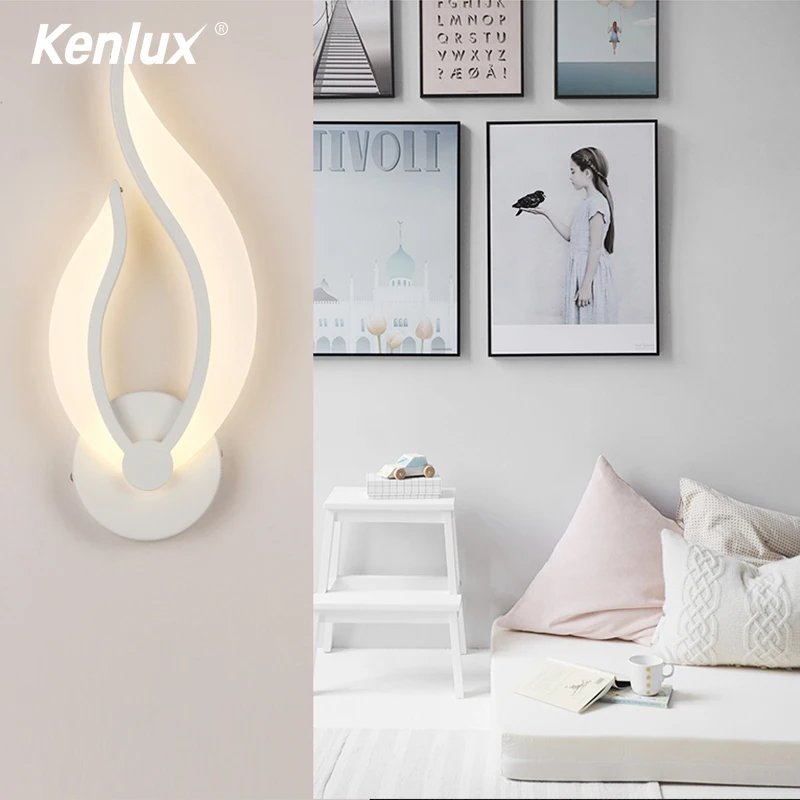 Современная акриловая светодиодная настенная лампа бра яркого света в форме