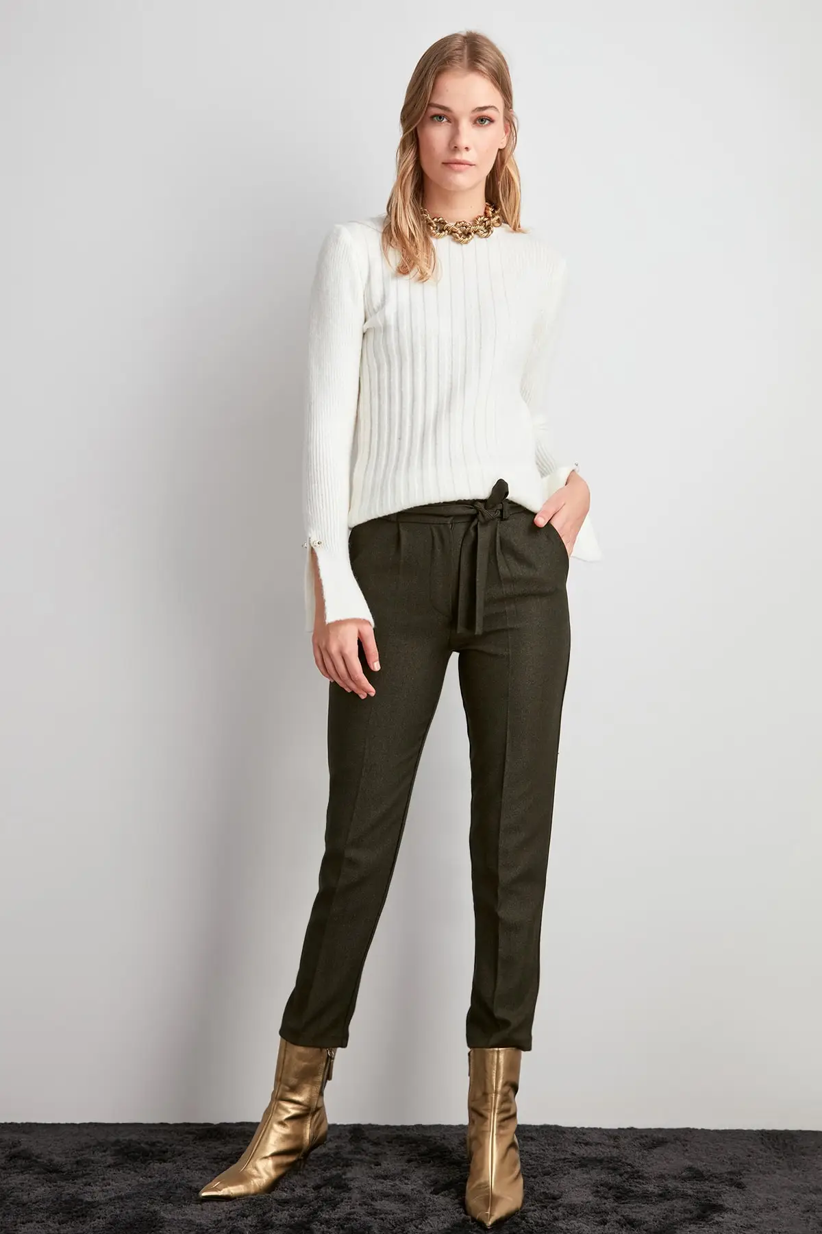 Trendyol брюки со шнуровкой TWOAW20PL0655