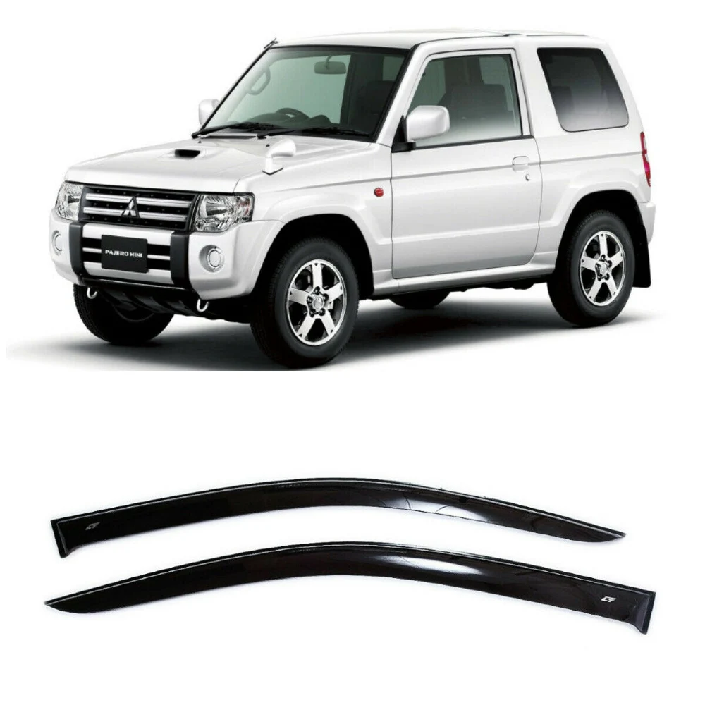 Дефлекторы окон Cobra Tuning M43698 на авто Mitsubishi Pajero Mini 2 ll 1998 2002 шт./комп. ветровики от