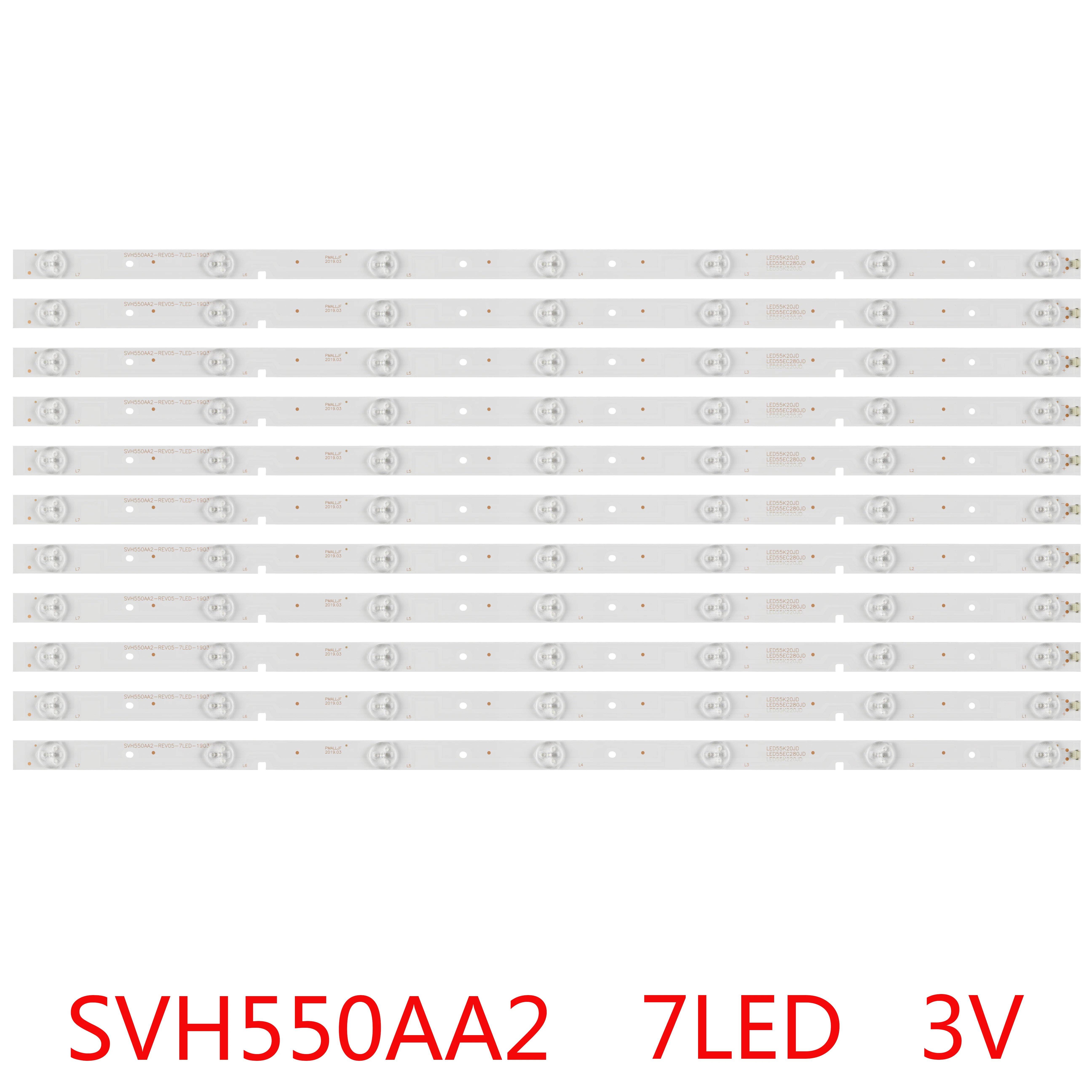 11 шт. новая светодиодная лента подсветка для Insignia NS 55D420NA16 Hisense LED55EC280JD LED55EC290N LED55K20JD