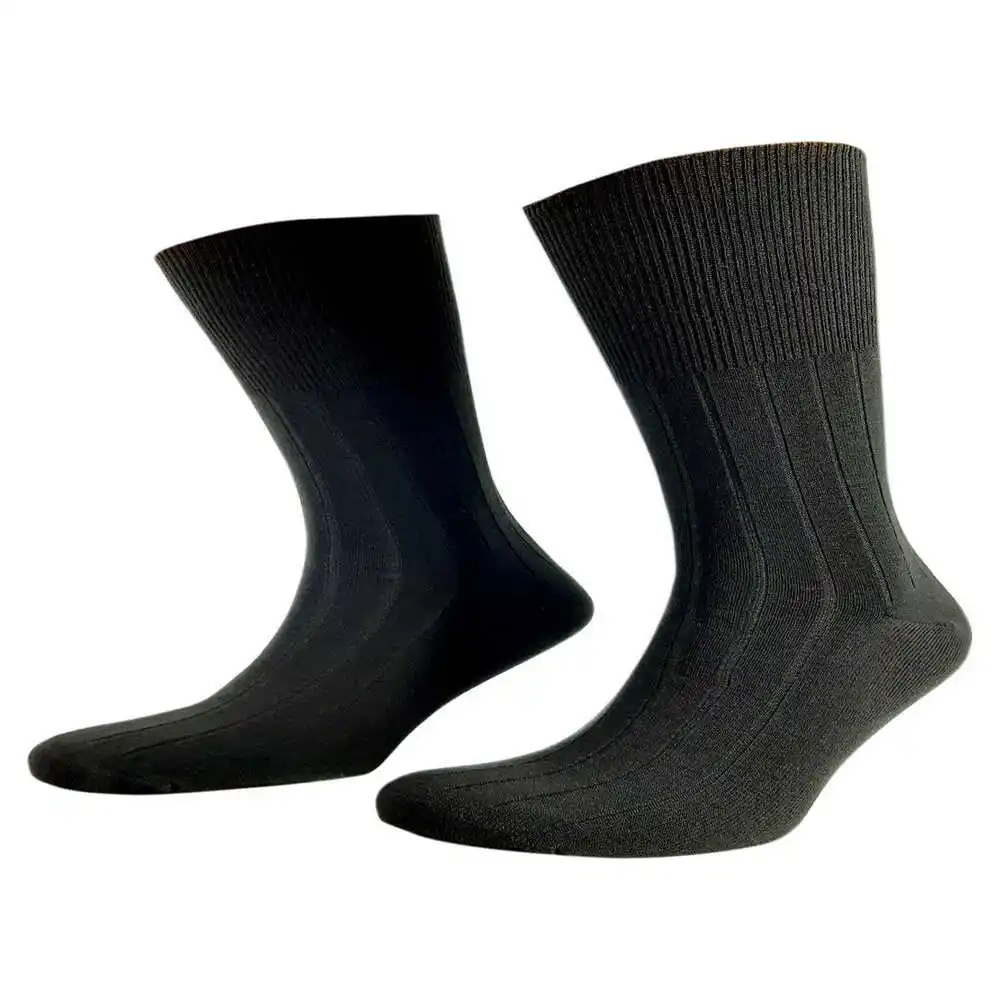 Bamboo Diabetic Seamless Black - Gray - Navy Blue - Beige 6 - 12 Pieces Socks Usage Area: Daily Materiel: Bamboo