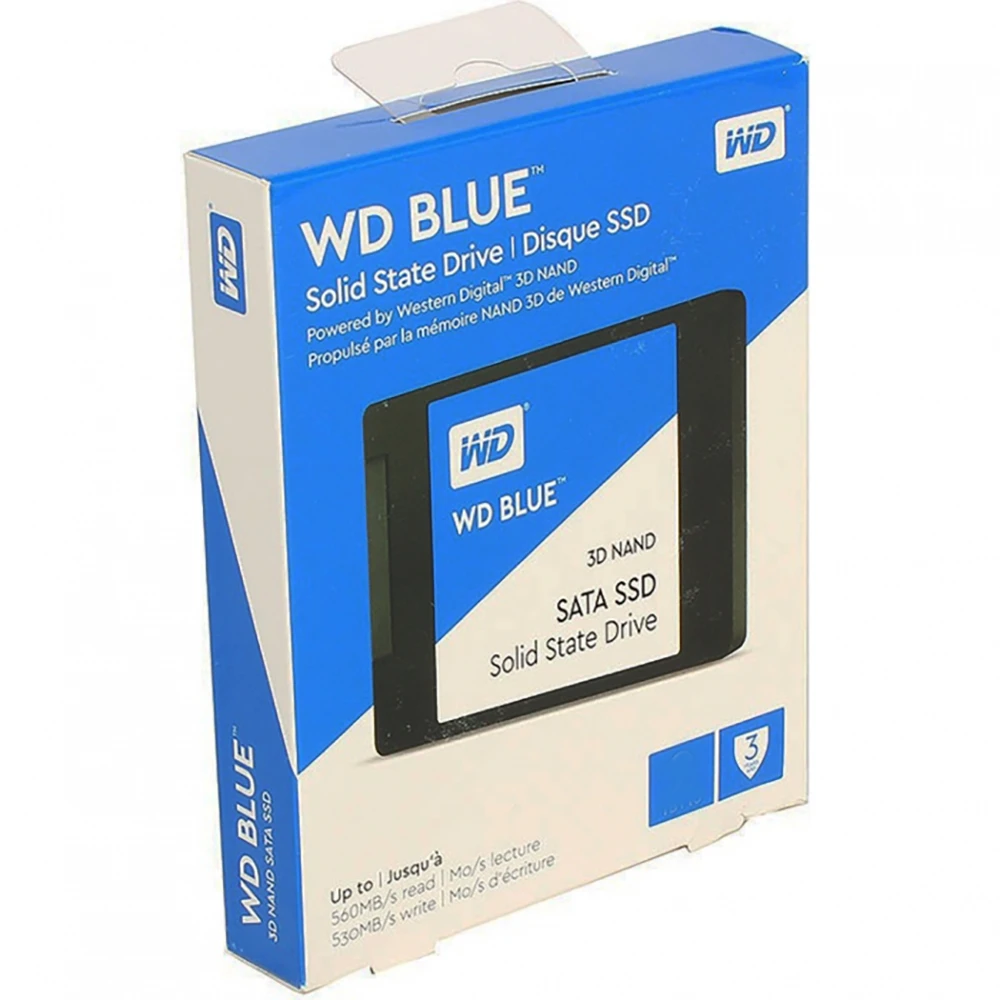 Жесткий диск SSD Western Digital 500 ГБ 3D NAND TLC [WDS500G2B0A]|Внутренние твердотельные накопители