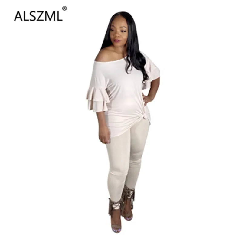 Новые модные черные синие и белые перекоса шеи короткий рукав укороченный топ