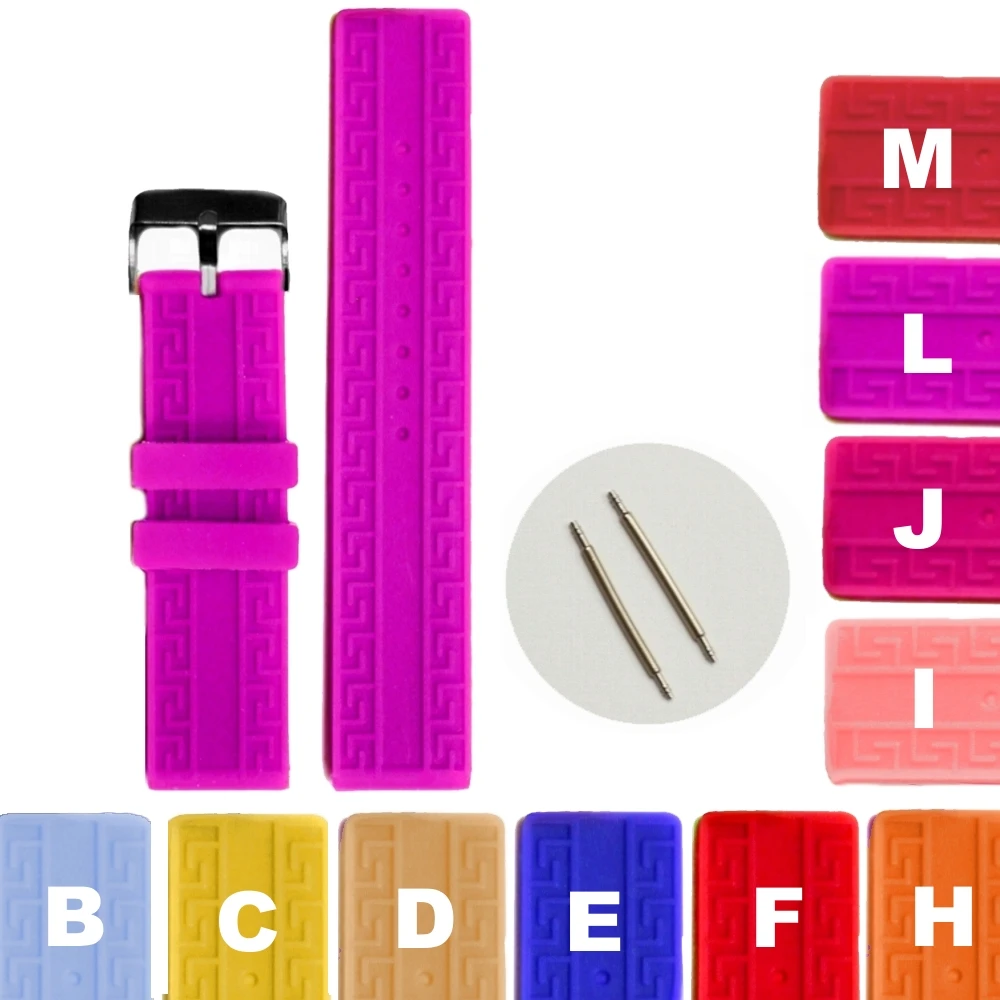 Ремешок силиконовый для наручных часов резиновый браслет цвета: верблюжий