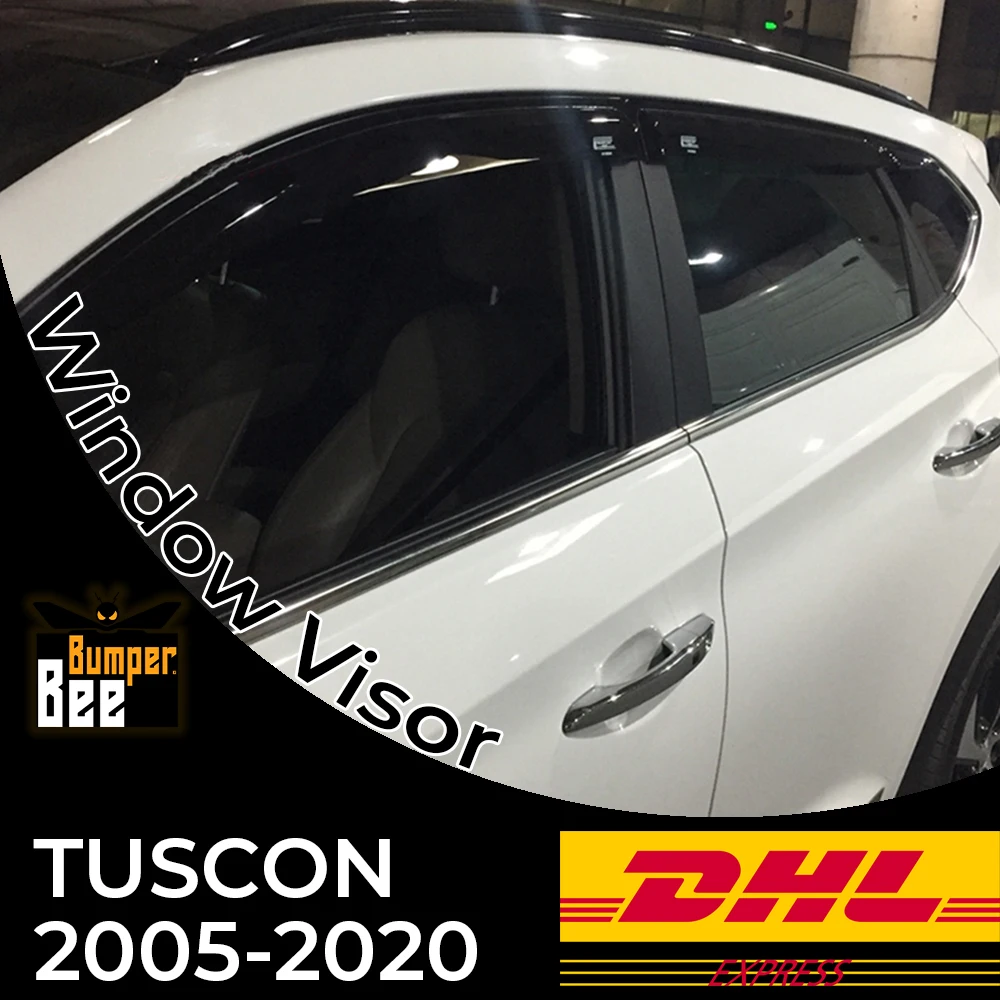 

Car Window Accessories Hyundai Tucson 2005 2020 Window Deflector Rain Guard Visor Awnings