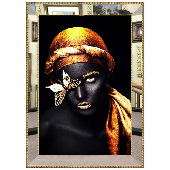 Beste Luxe Spiegel Omlijst Digitale Canvas Schilderij 70*100 Cm