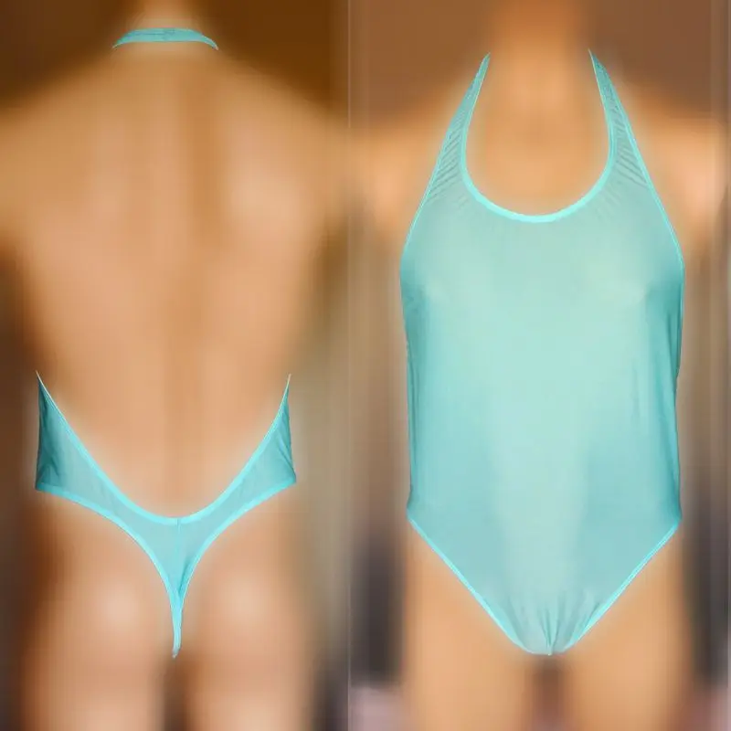 G9282 мужской боди гимнастический купальник Глубокий вырез сзади нейлон спандекс