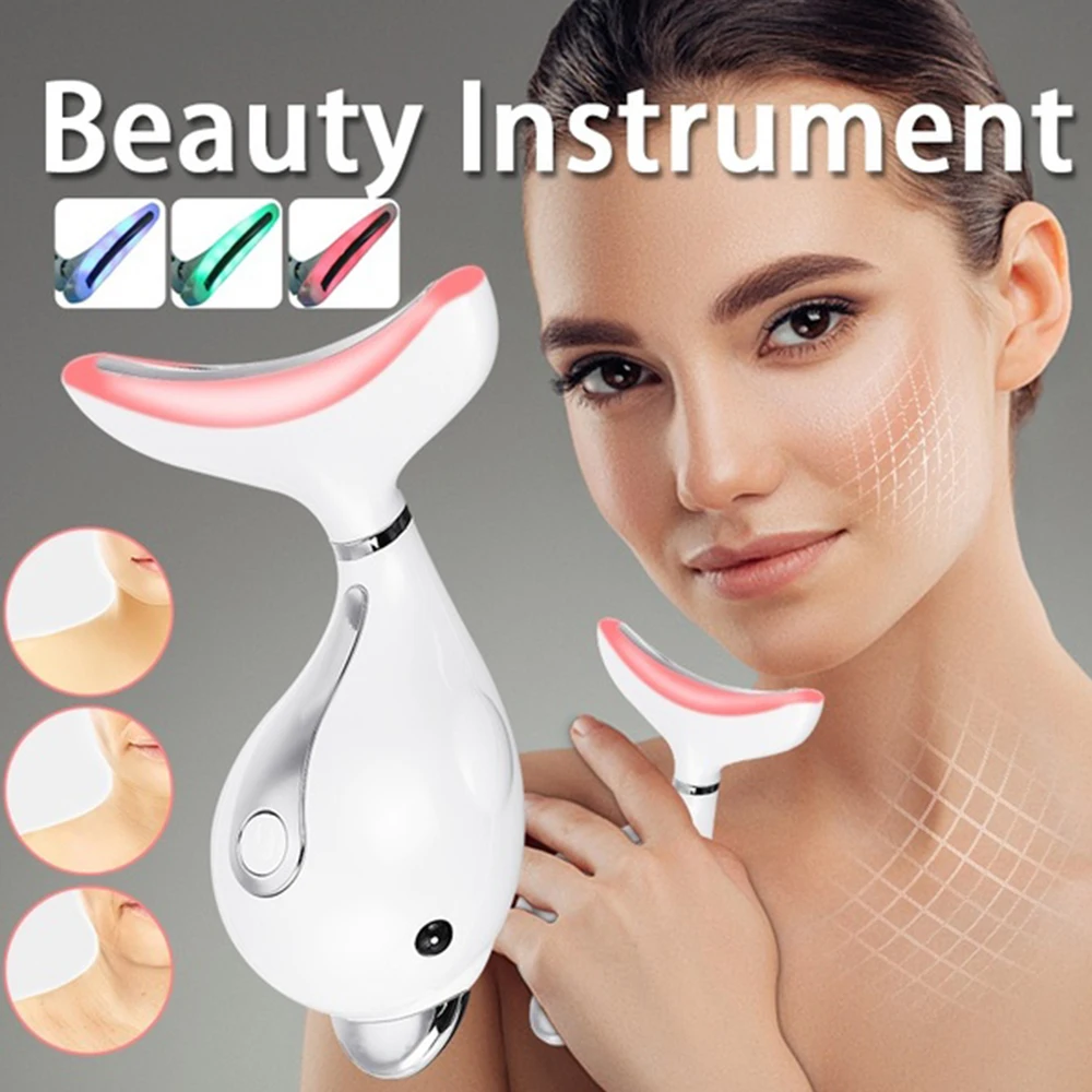 

New Neck Guard dolphin style Neck Massager Neck Care Face Firm Lift Thin Facial remove neck lines law line Neck Instrument