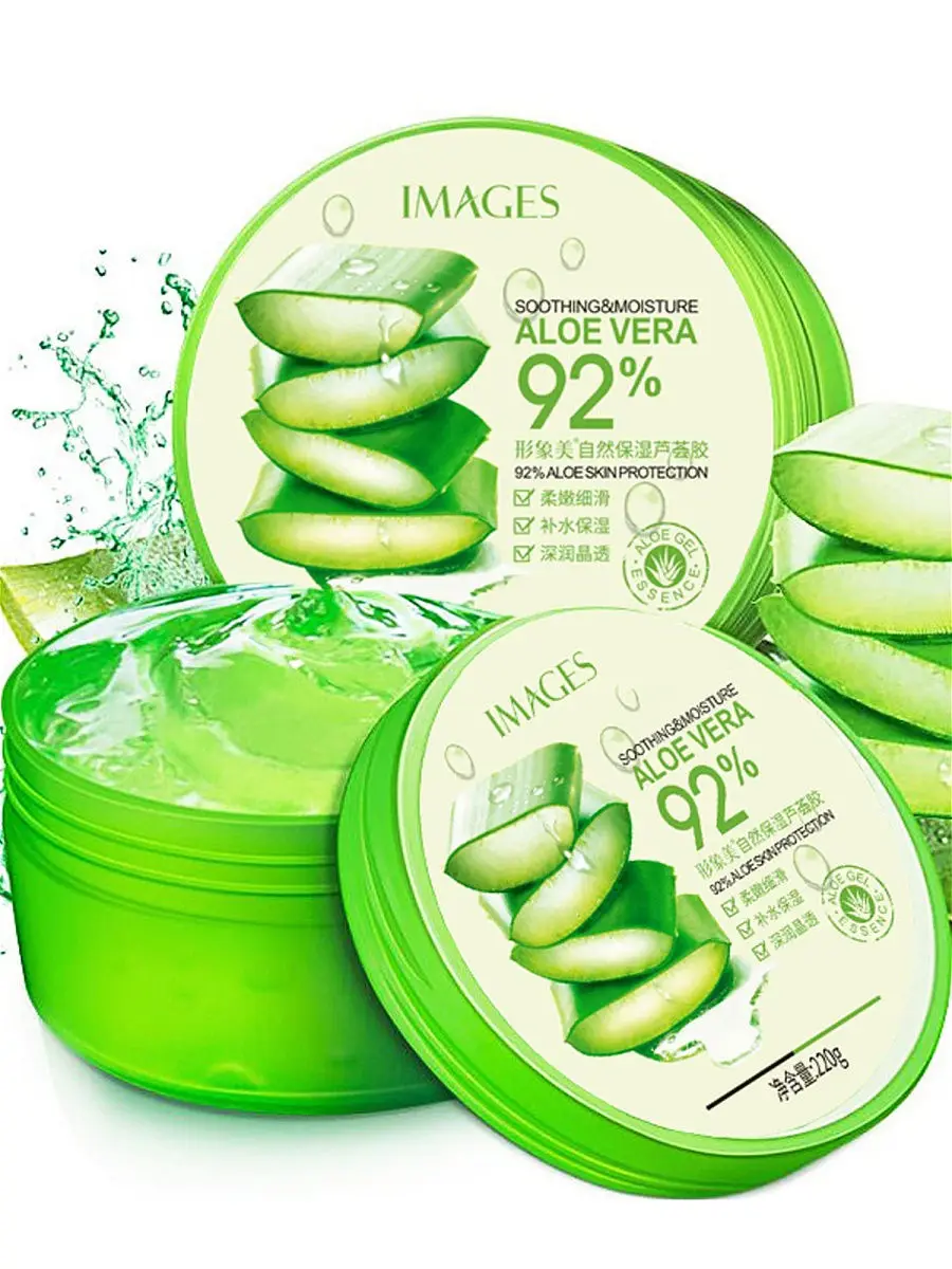 Успокаивающий гель для лица и тела с натуральным соком ALOE VERA 92% IMAGES | Красота