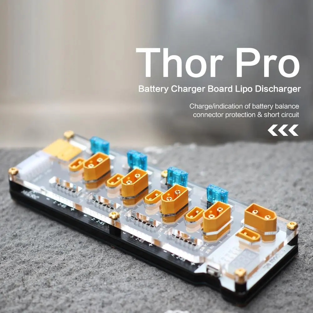 

HGLRC Thor Lipo Battery Balance Charger Board Pro 40A XT60 XT30 2-6S w/ Lipo Discharger for IMAX B6 ISDT Q6 Nano HOTA D6 Pro P6