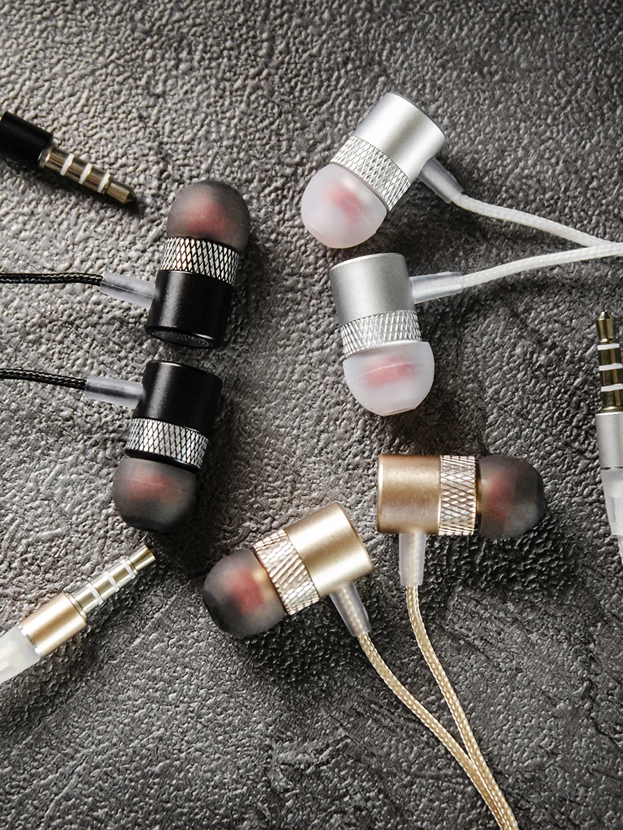 Headphones wired Walker h-720 vacuum with microphone for phone minijack aux 3.5mm Original black gold silver gray Bass Stereo Wired headphones