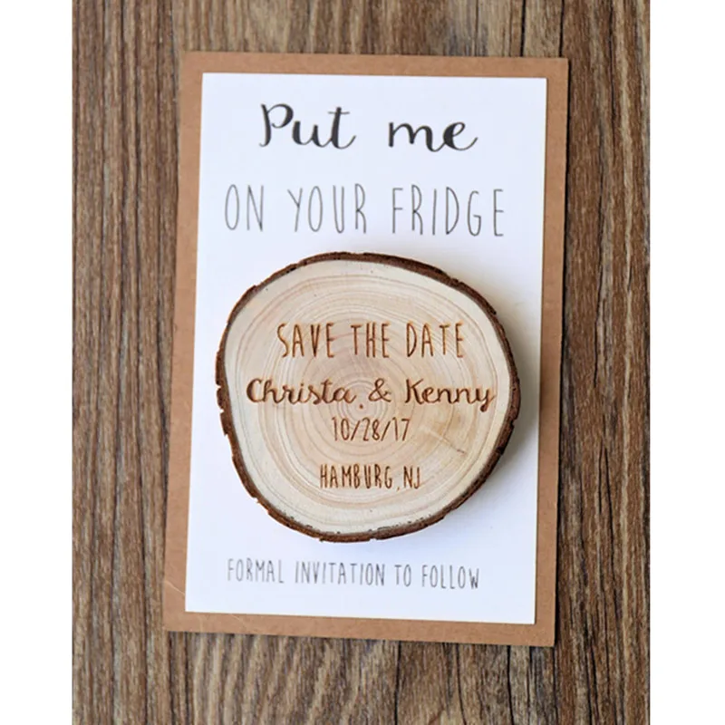 Пользовательский круглый магнит для сохранения даты персонализированные