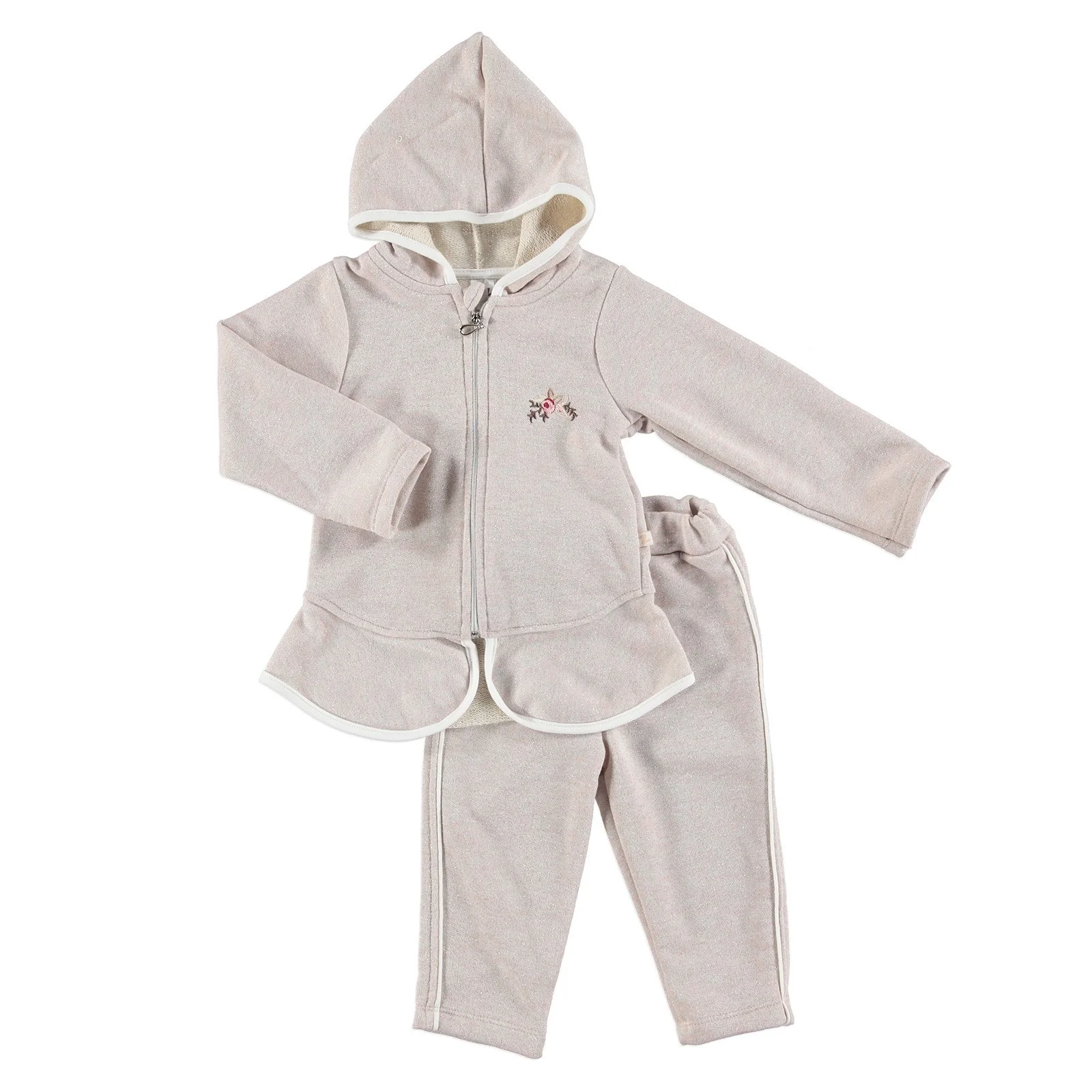 Ebebek BabyZ/Детская толстовка на молнии с капюшоном брюками комплект из 2 предметов |