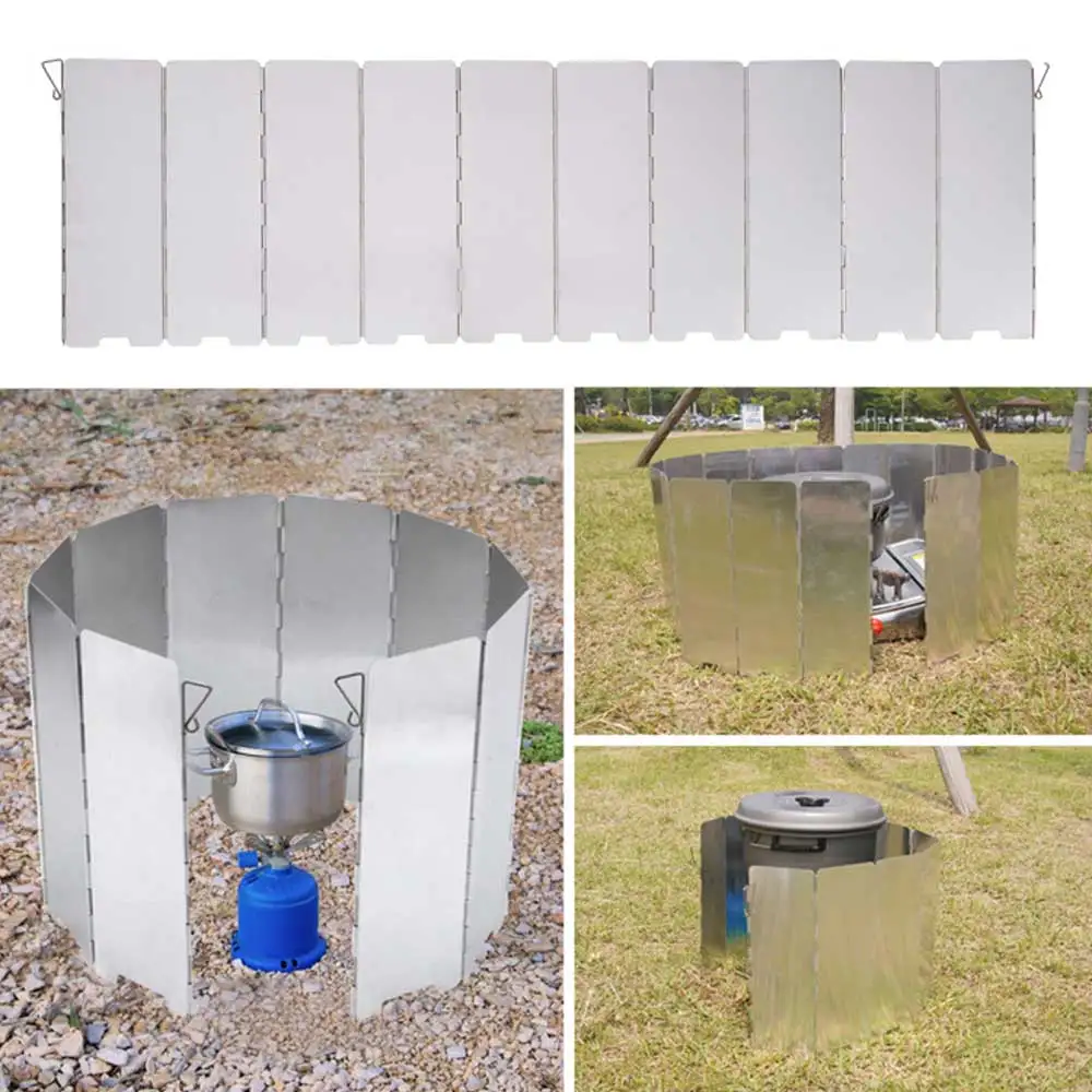 Ветрозащитная плита 9/10 для газовой горелки ветрозащитный экран пикника кемпинга