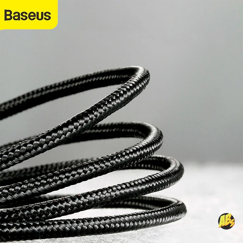 Charging USB cable Baseus Cafule 1m 5V 2.4A microUSB fast charger for mobile phone Samsung Galaxy Note Xiaomi Redmi Honor OPPO Realme Meizu tablet Huawei Lenovo Pad ASUS Dell wire cord cell phone smartphone accessory