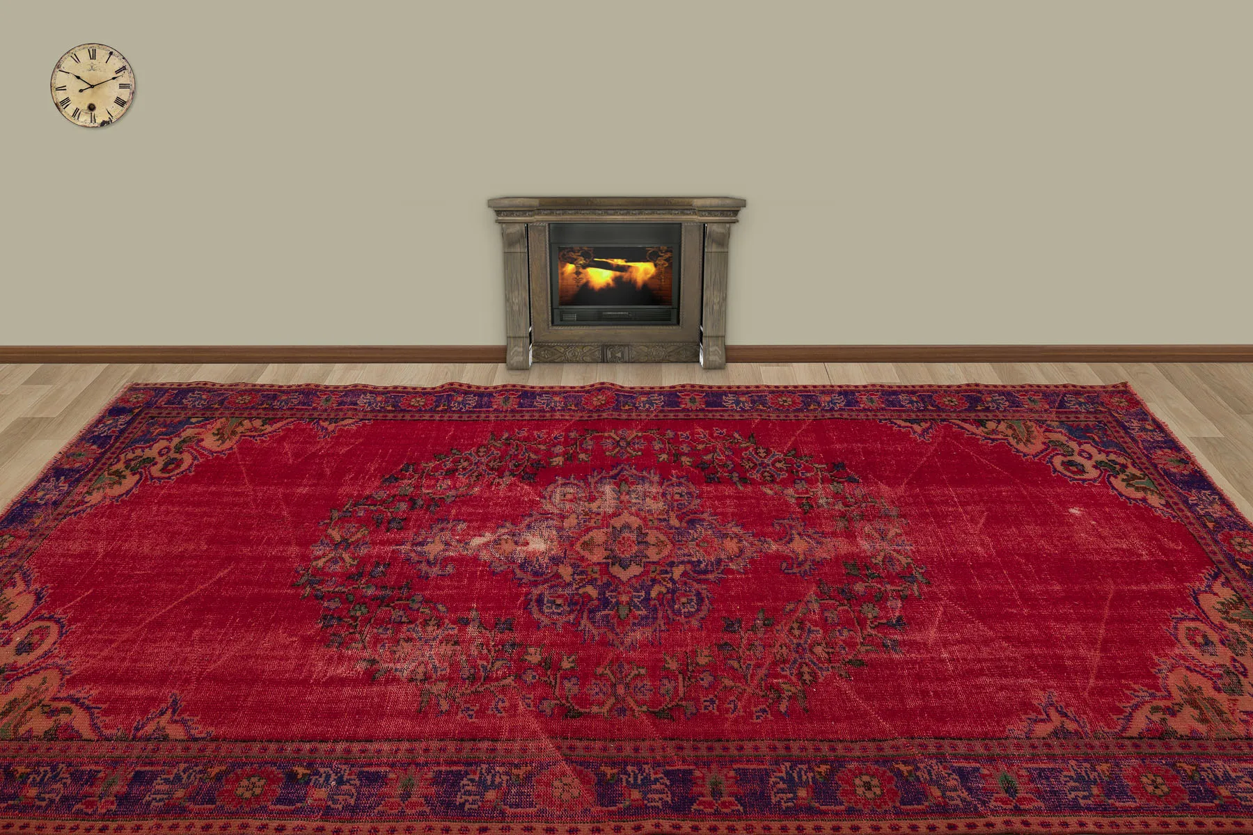 

Hand Woven Tumbled Carpet (7200)195x295