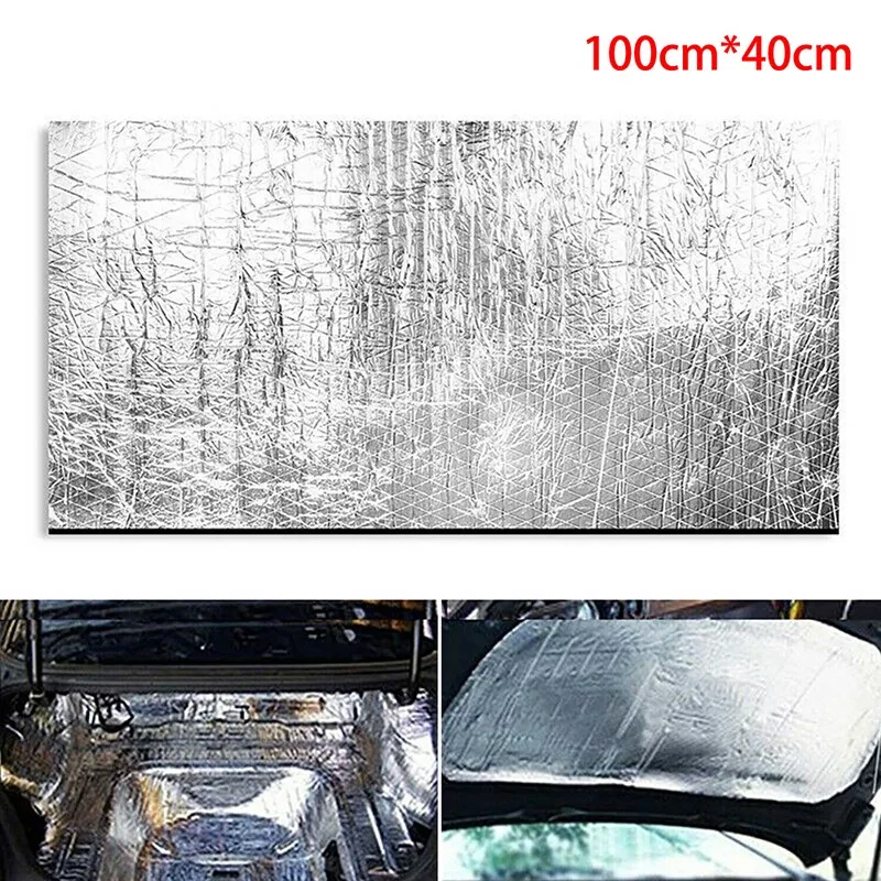 Автомобильная звукоизоляция 1 рулон 100x40 см 10 мм хлопковая фотофольга