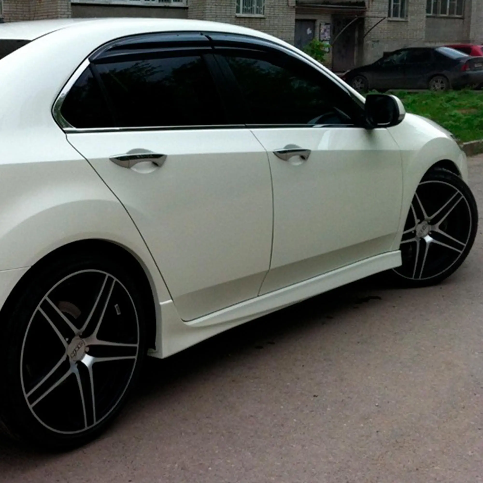 Накладки на пороги TYPE S для Хонда Аккорд 8 2007-2015 АБС пластик тюнинг стайлинг
