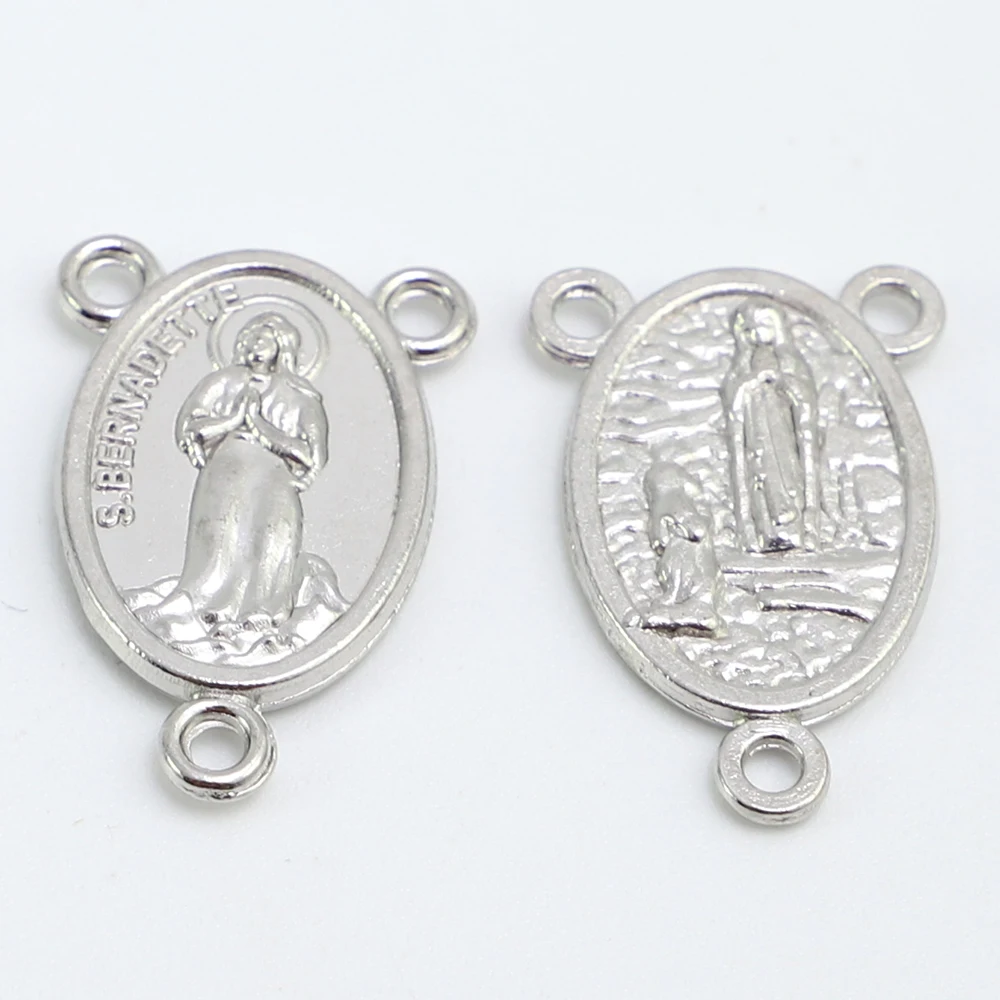 Набор из 100 штук Католические медали св. Бернадетт грот от Lourdes Rosary Centerpieces |