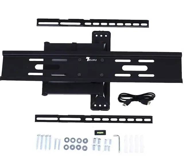 Универсальный тонкий 4 кг черный Кронштейн для телевизора плоская панель ТВ