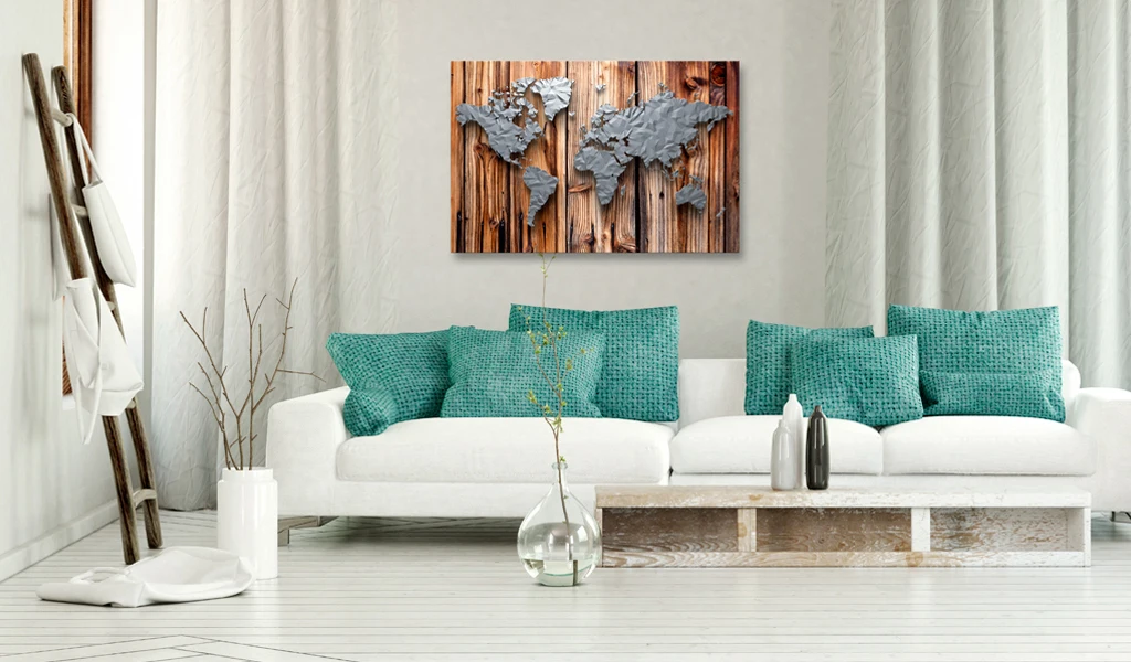 Фотографии пробкового края современности [пробковая карта] 120x80 см|Рисование и