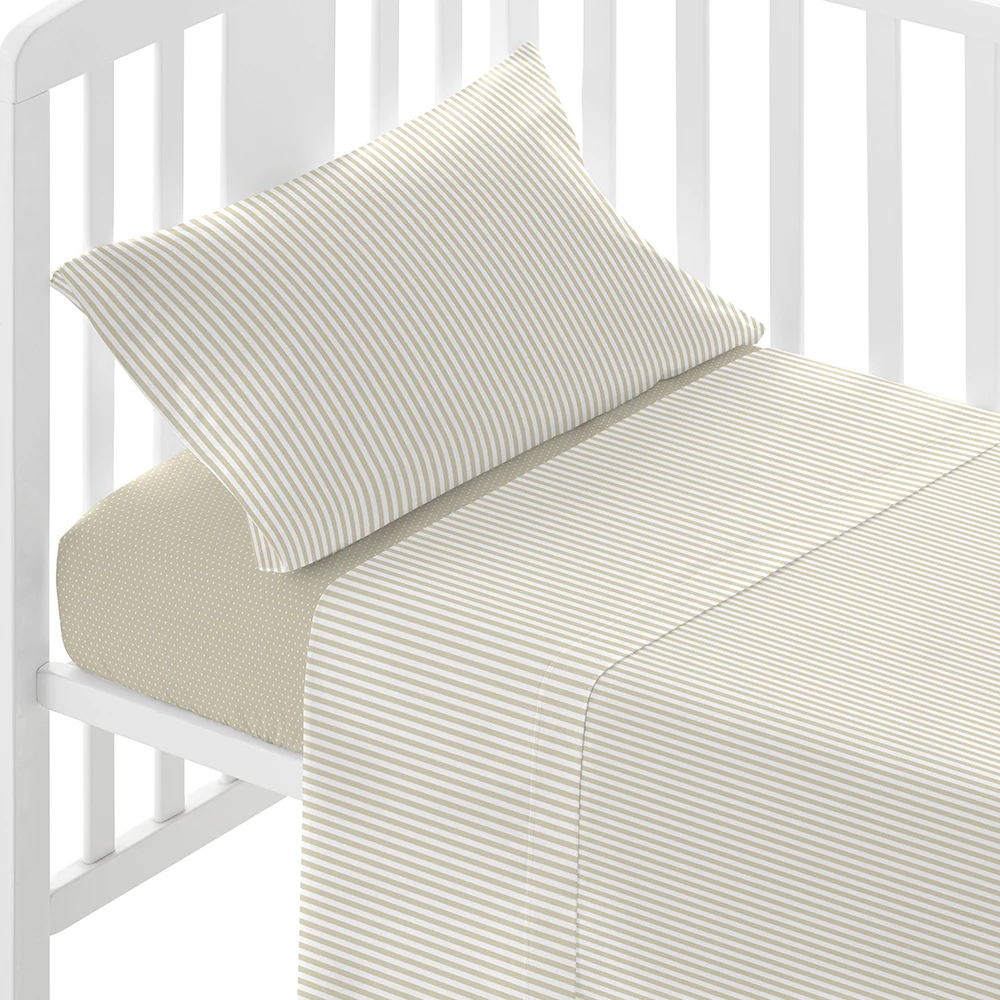 PimpamTex набор простыней из 100% хлопка для детской кроватки и миникуны простыни с