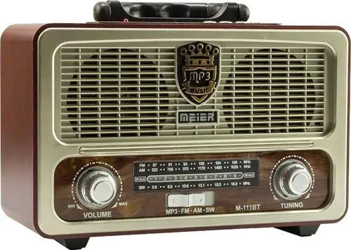 Мейер M 111BT ностальгические деревянные ретро FM радио USB SD BLUETOOTH|Радиоприёмники| |