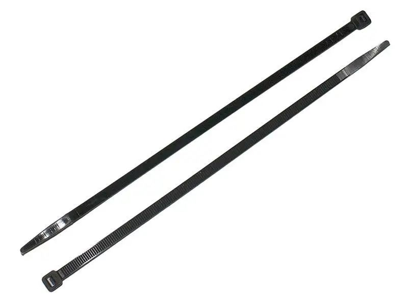 Хомут стяжка 4 8х200 нейлоновая (уп. 100 шт.) черный|Кабельные стяжки| |