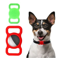 pet apple airtag case with clip holder waterproof slide on snap collar silicone protective gps finder dog cat loop locator track
