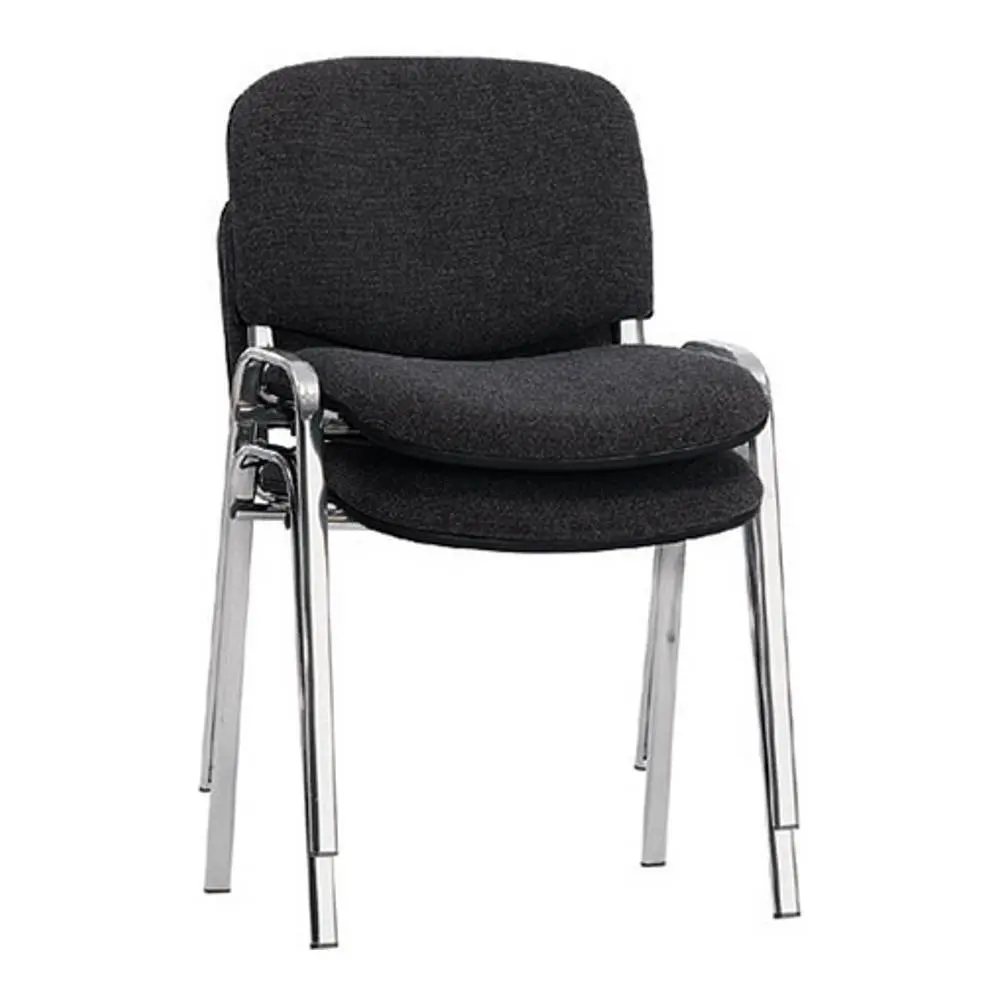 Офисный стул Nowy Styl ISO-24 CHROME RU серый/черный/ткань/кожа |