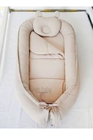 jaju baby handmade light brown design lux orthopedic babynest baby bedding portable crib travel bed newborn mother side bed