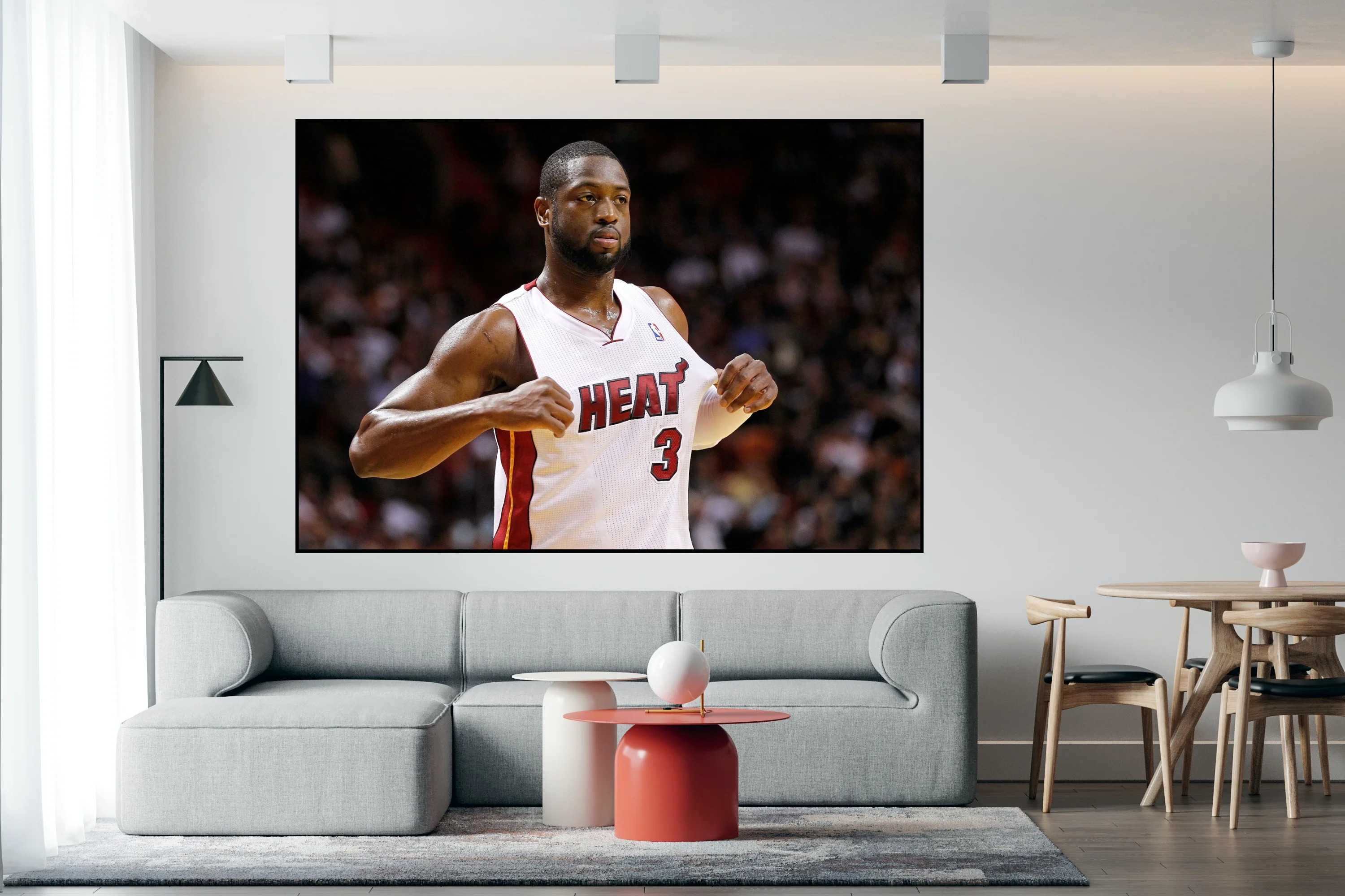 Легенда НБА Коби Брайант Dwayne Уэйд Леброн Джеймс Майами тепловой Dunk для гостиной