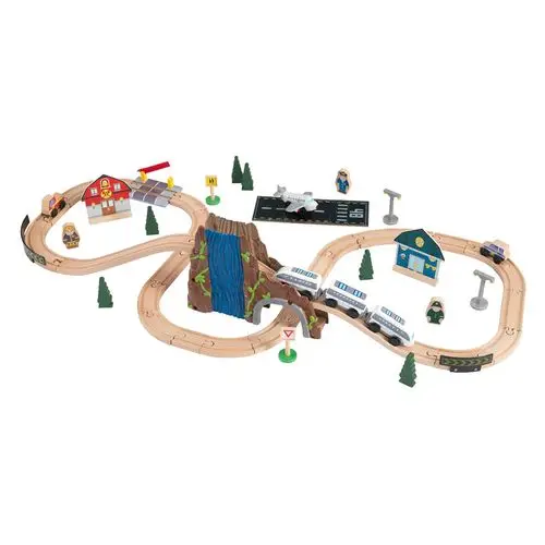 Железная дорога деревянный игровой набор “Аэро Экспресс” в