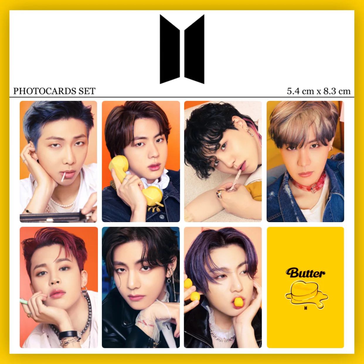 7 шт/комплект Карты закладка K POP BTS BANGTAN BUTTER для коллекции|Набор канцтоваров| |