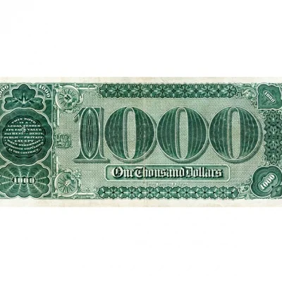 США 1000 долларов 1890 Treasury Note копия арт. 19-11808 | Дом и сад