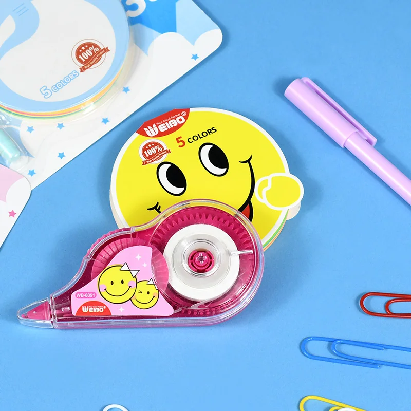 8391 кавайная белая Корректирующая лента набор ручек для заметок школьные